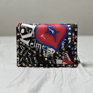 Stylish Black and Red Graphic Women's Bag